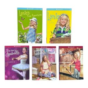 American Girl set of 5 Books, Lanie books 1,and 2 and Isabelle Books 1, 2, 3